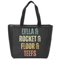 Lylla & Teefs Floor Rocket Zip Tote Bag