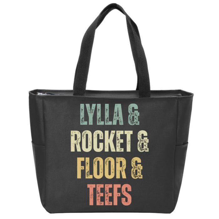 Lylla & Teefs Floor Rocket Zip Tote Bag