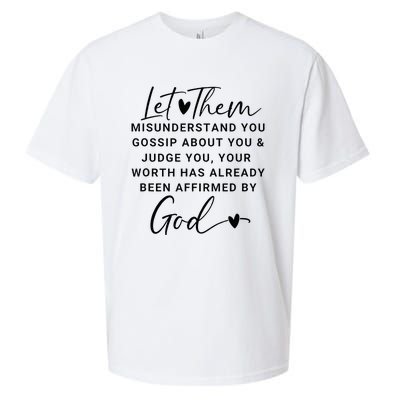 Let Them For Women Christian Sueded Cloud Jersey T-Shirt