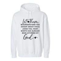 Let Them For Women Christian Garment-Dyed Fleece Hoodie