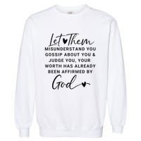 Let Them For Women Christian Garment-Dyed Sweatshirt