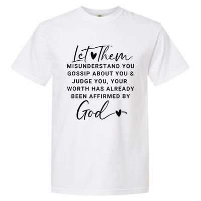 Let Them For Women Christian Garment-Dyed Heavyweight T-Shirt