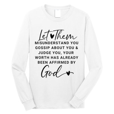 Let Them For Women Christian Long Sleeve Shirt