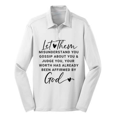 Let Them For Women Christian Silk Touch Performance Long Sleeve Polo