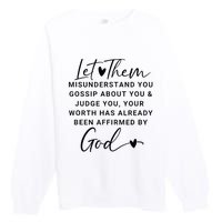 Let Them For Women Christian Premium Crewneck Sweatshirt