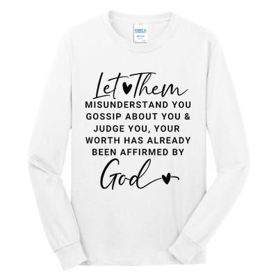 Let Them For Women Christian Tall Long Sleeve T-Shirt