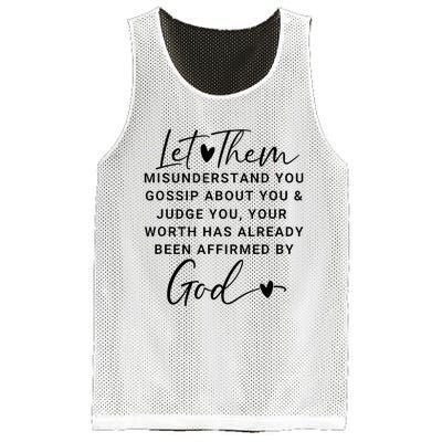 Let Them For Women Christian Mesh Reversible Basketball Jersey Tank