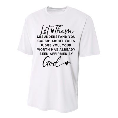 Let Them For Women Christian Performance Sprint T-Shirt