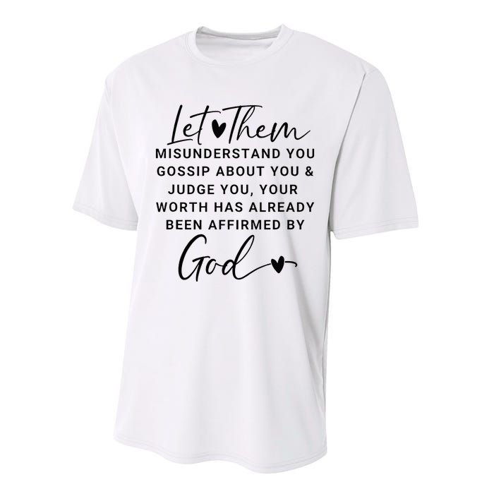 Let Them For Women Christian Performance Sprint T-Shirt