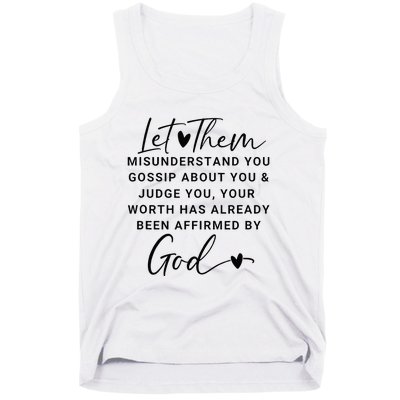 Let Them For Women Christian Tank Top