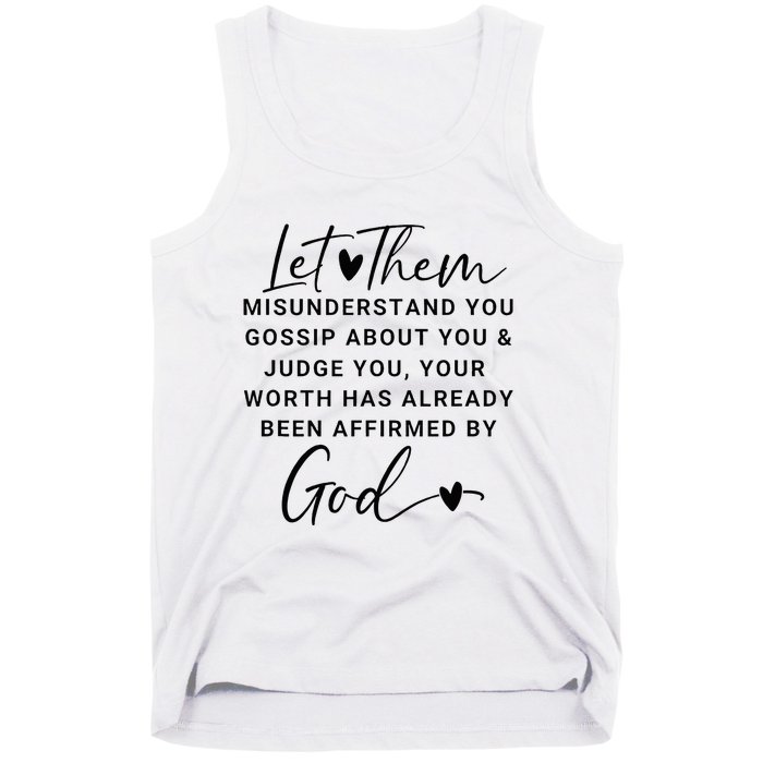 Let Them For Women Christian Tank Top