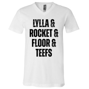 Lylla & Teefs Floor Rocket V-Neck T-Shirt