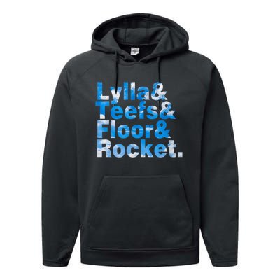 Lylla & Teefs & Floor & Rocket Performance Fleece Hoodie