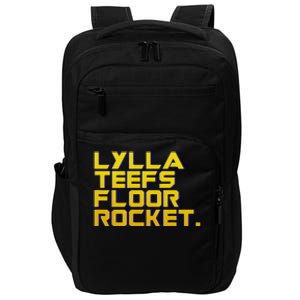 Lylla Teefs Floor & Rocket. Vol 3 Retro Galaxy Style Impact Tech Backpack