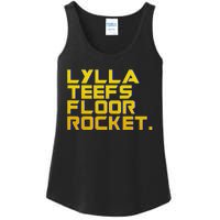 Lylla Teefs Floor & Rocket. Vol 3 Retro Galaxy Style Ladies Essential Tank