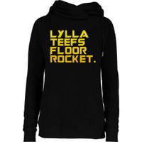 Lylla Teefs Floor & Rocket. Vol 3 Retro Galaxy Style Womens Funnel Neck Pullover Hood