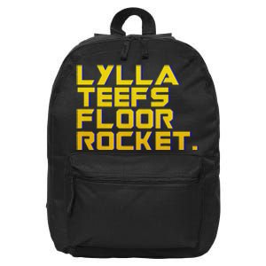 Lylla Teefs Floor & Rocket. Vol 3 Retro Galaxy Style 16 in Basic Backpack