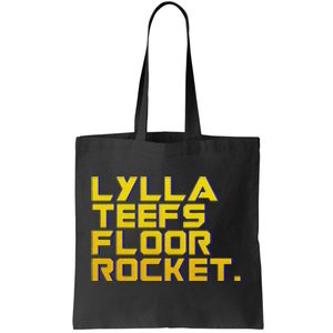 Lylla Teefs Floor & Rocket. Vol 3 Retro Galaxy Style Tote Bag