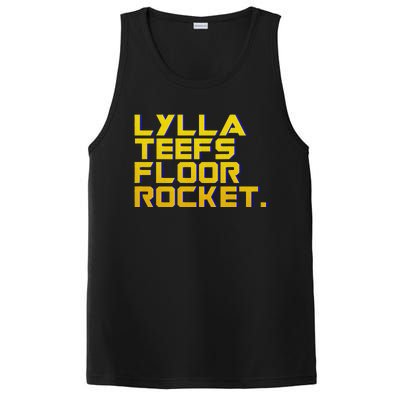 Lylla Teefs Floor & Rocket. Vol 3 Retro Galaxy Style PosiCharge Competitor Tank