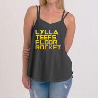 Lylla Teefs Floor & Rocket. Vol 3 Retro Galaxy Style Women's Strappy Tank