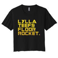 Lylla Teefs Floor & Rocket. Vol 3 Retro Galaxy Style Women's Crop Top Tee