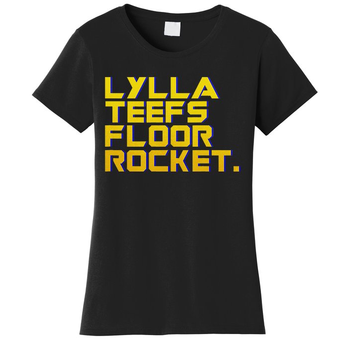 Lylla Teefs Floor & Rocket. Vol 3 Retro Galaxy Style Women's T-Shirt