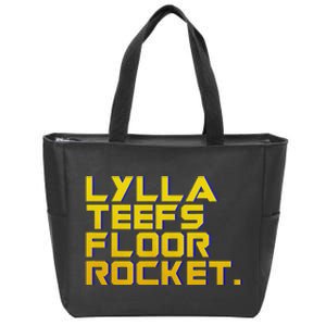 Lylla Teefs Floor & Rocket. Vol 3 Retro Galaxy Style Zip Tote Bag