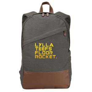 Lylla Teefs Floor & Rocket. Vol 3 Retro Galaxy Style Cotton Canvas Backpack