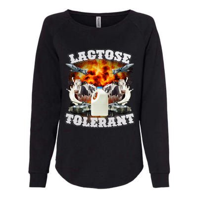 Lactose Tolerant Funny Trending Meme Womens California Wash Sweatshirt