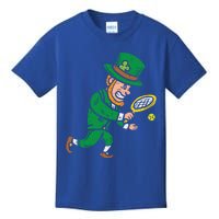 Leprechaun Tennis Funny St Patricks Day Sports Gift Kids T-Shirt