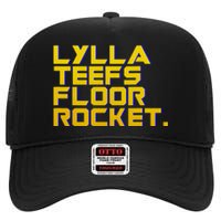 Lylla Teefs Floor & Rocket. Vol 3 Retro Galaxy Style High Crown Mesh Back Trucker Hat