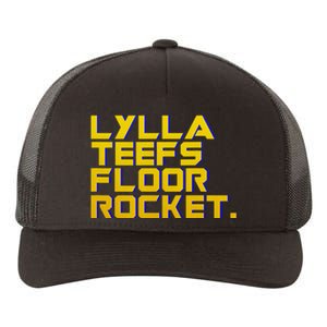 Lylla Teefs Floor & Rocket. Vol 3 Retro Galaxy Style Yupoong Adult 5-Panel Trucker Hat