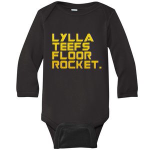 Lylla Teefs Floor & Rocket. Vol 3 Retro Galaxy Style Baby Long Sleeve Bodysuit