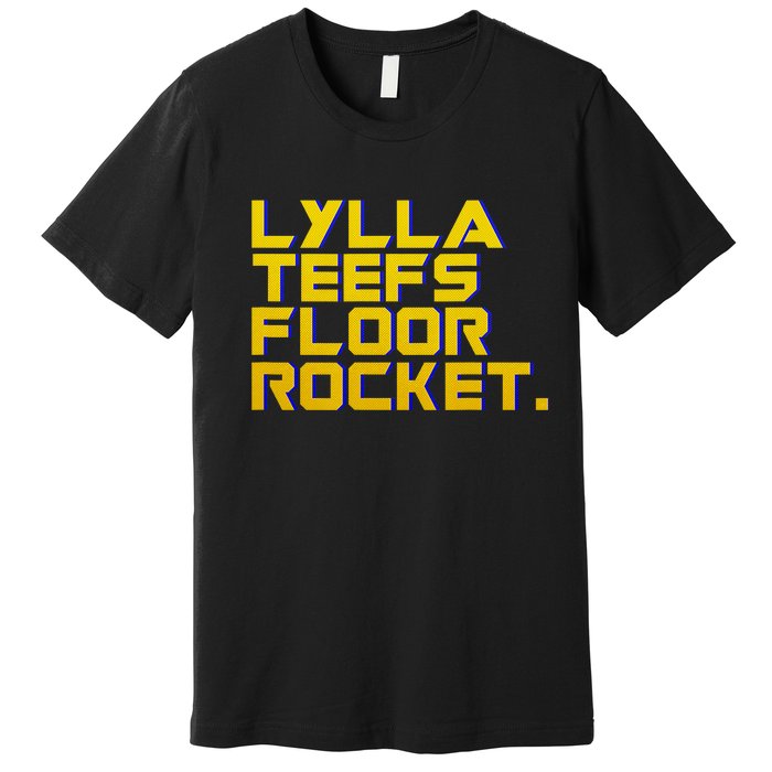 Lylla Teefs Floor & Rocket. Vol 3 Retro Galaxy Style Premium T-Shirt