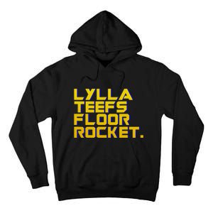 Lylla Teefs Floor & Rocket. Vol 3 Retro Galaxy Style Tall Hoodie