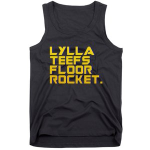 Lylla Teefs Floor & Rocket. Vol 3 Retro Galaxy Style Tank Top