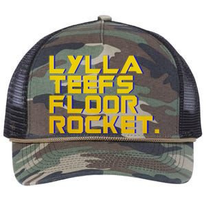 Lylla Teefs Floor & Rocket. Vol 3 Retro Galaxy Style Retro Rope Trucker Hat Cap