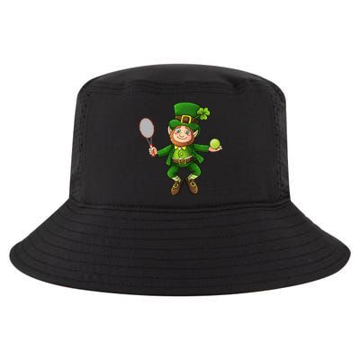 Leprechaun Tennis Funny St Patricks Day Sports Gift Cool Comfort Performance Bucket Hat