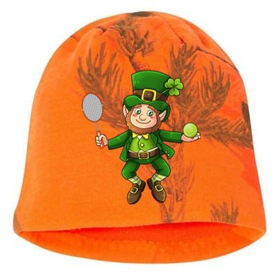 Leprechaun Tennis Funny St Patricks Day Sports Gift Kati - Camo Knit Beanie