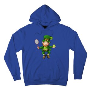 Leprechaun Tennis Funny St Patricks Day Sports Gift Hoodie