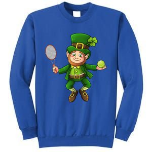 Leprechaun Tennis Funny St Patricks Day Sports Gift Sweatshirt