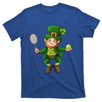 Leprechaun Tennis Funny St Patricks Day Sports Gift T-Shirt