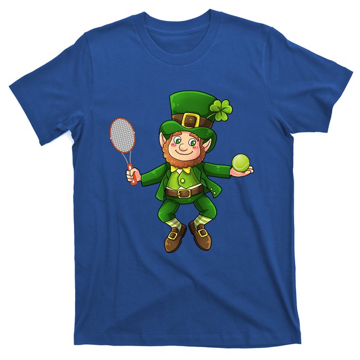 Leprechaun Tennis Funny St Patricks Day Sports Gift T-Shirt