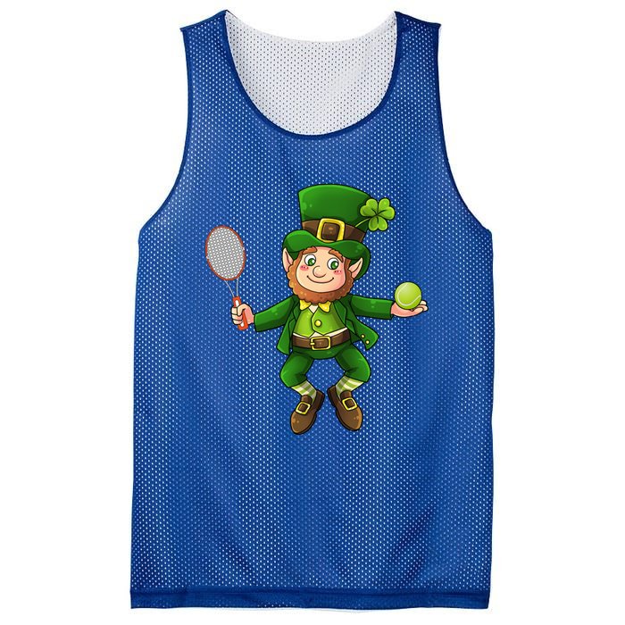 Leprechaun Tennis Funny St Patricks Day Sports Gift Mesh Reversible Basketball Jersey Tank