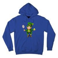 Leprechaun Tennis Funny St Patricks Day Sports Gift Tall Hoodie