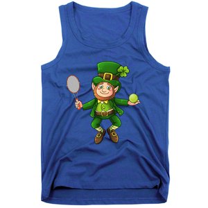 Leprechaun Tennis Funny St Patricks Day Sports Gift Tank Top