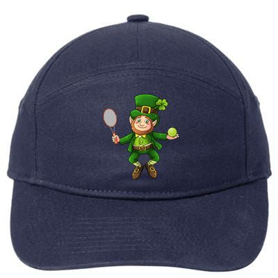 Leprechaun Tennis Funny St Patricks Day Sports Gift 7-Panel Snapback Hat