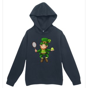 Leprechaun Tennis Funny St Patricks Day Sports Gift Urban Pullover Hoodie