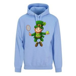 Leprechaun Tennis Funny St Patricks Day Sports Gift Unisex Surf Hoodie