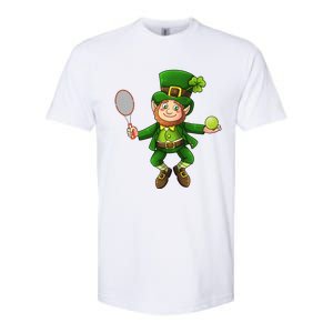 Leprechaun Tennis Funny St Patricks Day Sports Gift Softstyle CVC T-Shirt